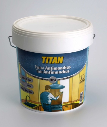 Pintura antihumedad Titan 750ml.