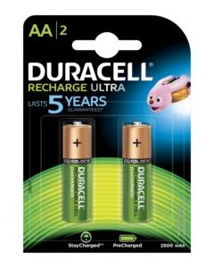 Pila recargable lr06 aa 1,5v duracell 2 pz 5000394056978