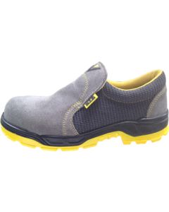 Zapato seguridad s1p-src puntera/plantilla no metalica t39 piel serraje gris nivel