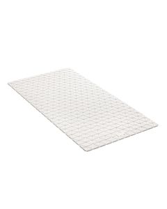 Alfombra baño 72x36 cm antideslizante tatay sbs/caucho blanco diamond 5513101