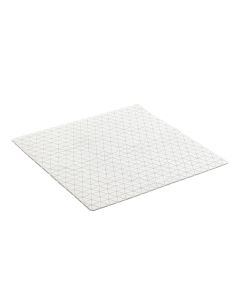 Alfombra baño 54x54 cm antideslizante tatay sbs/caucho blanco diamond 5513201