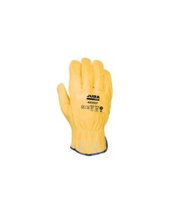 Guante piel flor vacuno driver amarillo 2a talla 7