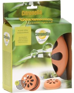 Quemador espiral antimosquitos +10 espirales citronella