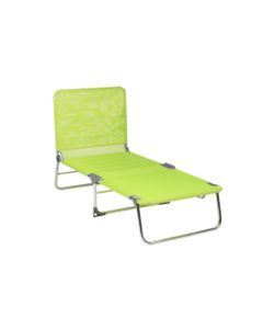 Cama playa multifuncion con asa aluminio fibreline pistacho