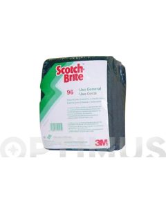 Estropajo fibra verde (15 uds) 15x19 cm scotch-brite