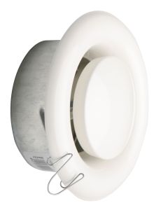 Difusor empotrable con regulacion de aire 0-22 cm acero-blanco fepre