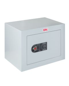 Caja fuerte de seguridad de acero y con llaves 35 x 25 x 25 cm beige -  Cablematic