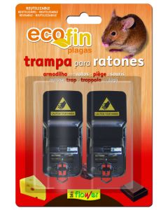 Trampa ratones mecanica 2 pz ecofin 1-70552