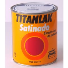 Esmalte laca satinado interior, exterior poliuretano 4 lt blanco titan 011140004   107789