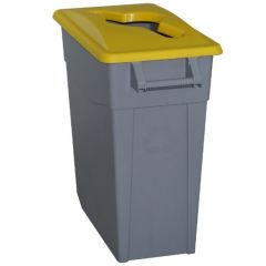 Cubo basura TORGE Keeeper cubo de basura con pedal con tapa reciclaje con 2  compartimentos de 11L de plastico color plateado - AliExpress