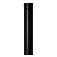 Tubo estufa pellet ø80mmx100cm acero esmaltado vitrificado negro exojo pvt080