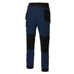 Pantalon trabajo multibolsillos con refuerzo xl 98%algodón 2%elastano azul navy/ 129545