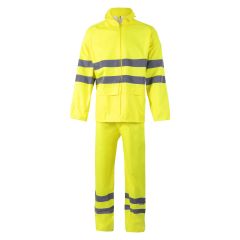 Traje de lluvia alta visibilidad amarillo talla l