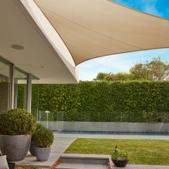 Toldo vela sombreo triangular grade sail 340 gr 5x5x5 m tierra