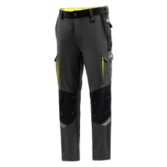 Pantalon tecnico 240 gr gris / amarillo fluor talla s sparco