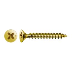 Tornillo madera cabeza plana pozi bicromatado caja profesional 5 x 40 (22) 500 uds spax