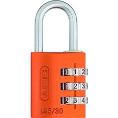 Candado seguridad combinacion programable 20mm naranja abus 145/20naranja