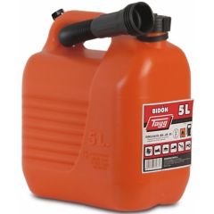 Bidon trasvase liquidos carburante con canula 230x145x257mm 5lt plastico rojo ta