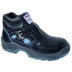 Bota seguridad s2 puntera plastica suela pu/tpu t47 piel flor vacuno negro fragu