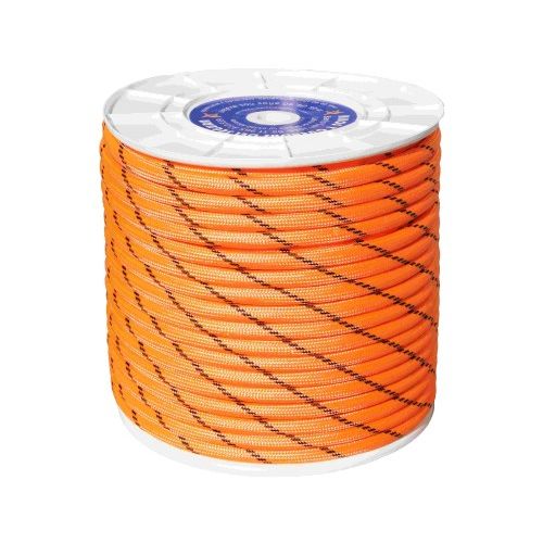 ⇒ Comprar Cuerda fijacion trenzada doble escalada 10mm 100 mt nylon  naranja/negro hyc 5750100100 ▷ Más de 200 tiendas ✔️
