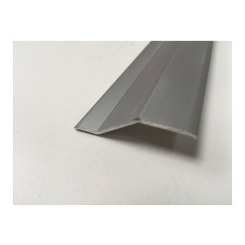 Pletina aluminio titanio cepillado 20x2 1 mt