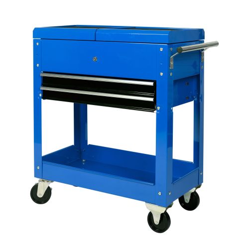 ⇒ Comprar Carro herramientas 2 cajones azul 705x370x830mm 143149 ▷ Más de  200 tiendas ✔️