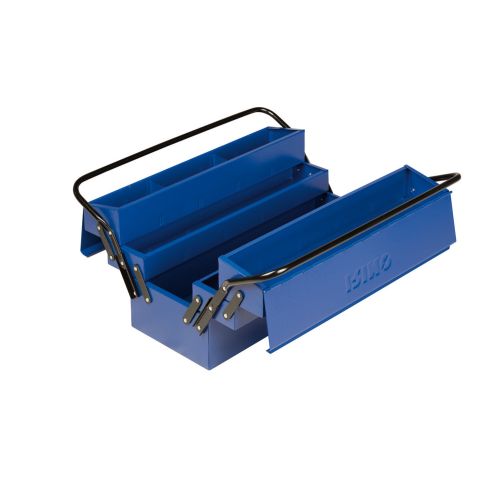 ⇒ Comprar Caja herramientas metálica plegable 2 asas 5 bande 500 x 210 x  245 mm ▷ Más de 200 tiendas ✔️
