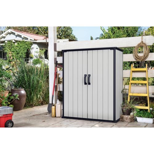 ⇒ Comprar Caseta jardin exterior 185x152x226 keter gris manor 6x5 203521  105637 ▷ Más de 200 tiendas ✔️